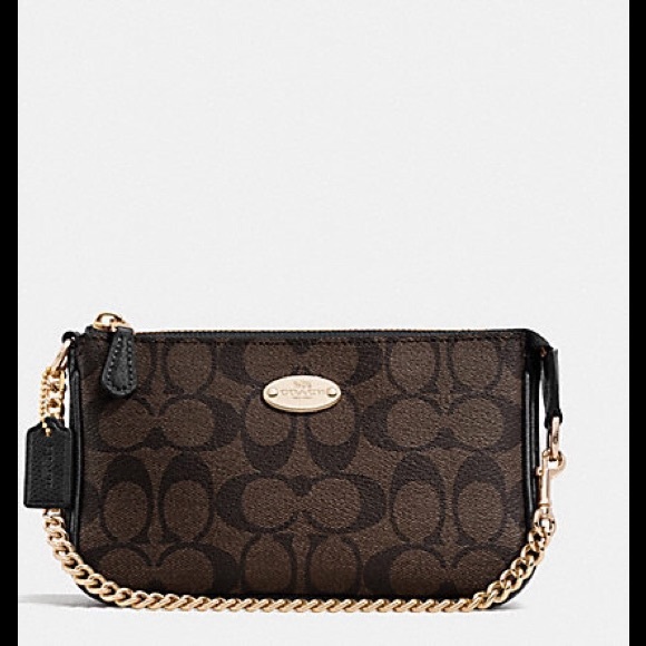 Coach Handbags - Coach Wristlet 19 in Coated Canvas